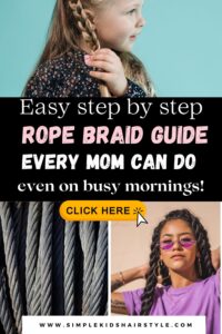 rope braid - kids twist hairstyles
