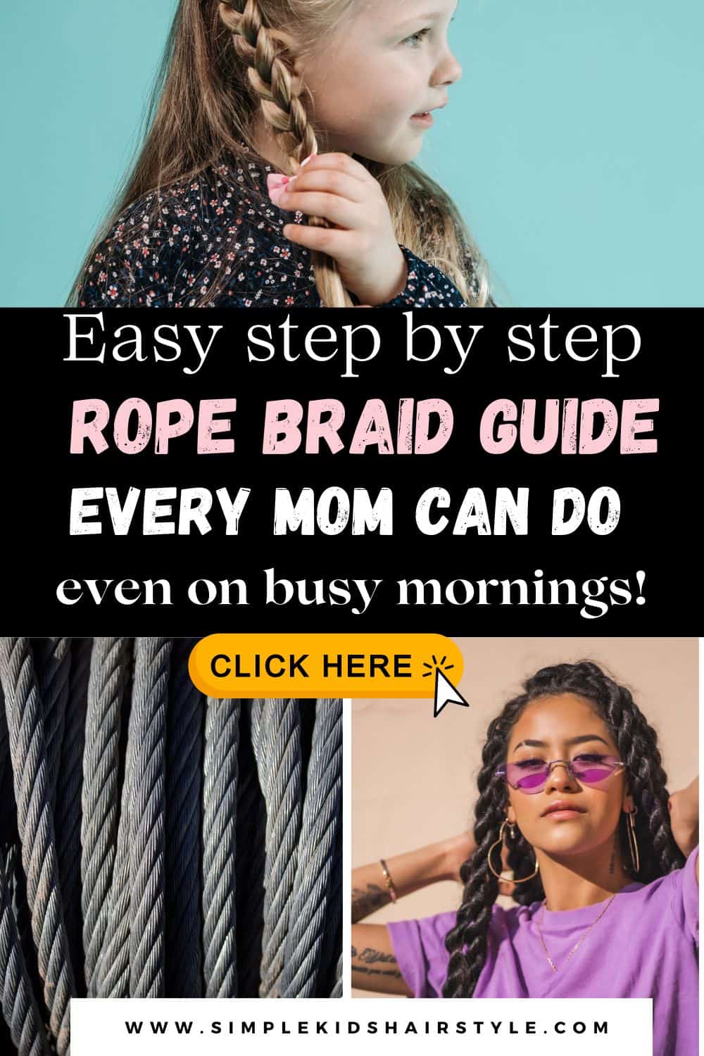 Rope Twist Ponytail Tutorial: A Busy Mom’s Guide to Quick and Easy Kids ...